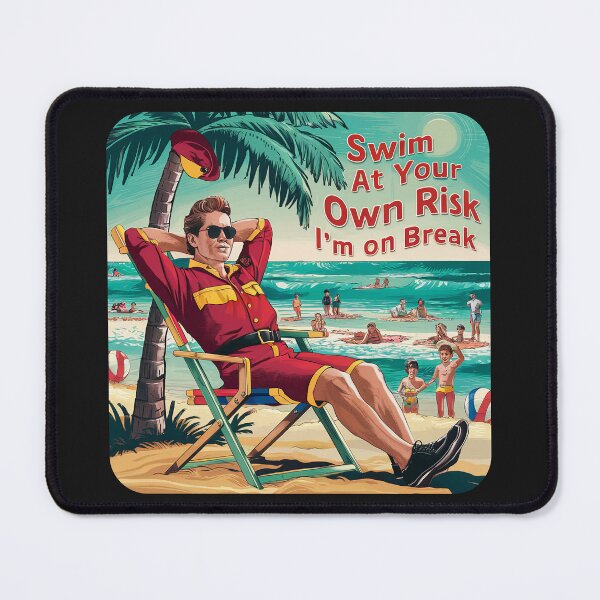 Item preview, Swim at Your Own Risk" Funny Swim Coach Lifeguard T-Shirt designed and sold by Witty Shirts.