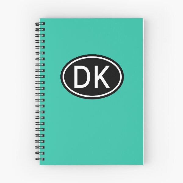 Item preview, DK Initials Monogram Oval White Letters designed and sold by Jeallan Designs.