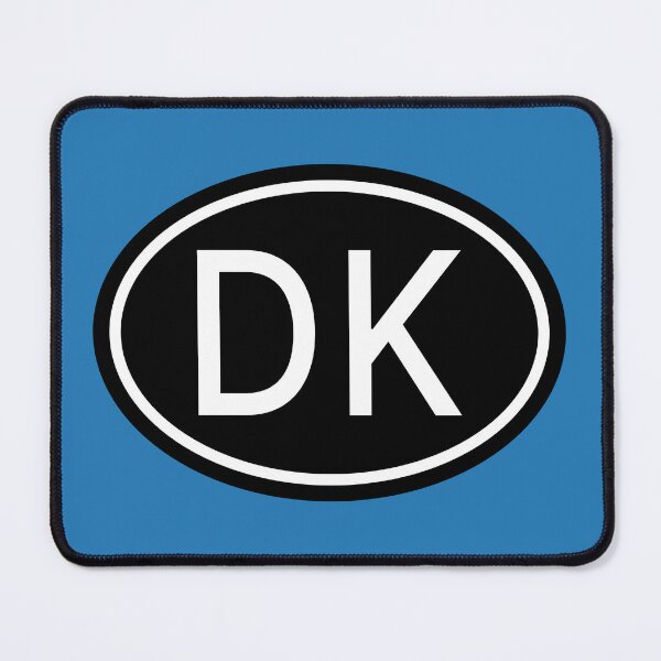 Artikelvorschau, DK Initialen Monogramm ovale weiße Buchstaben entworfen und verkauft von Jeallan Designs.