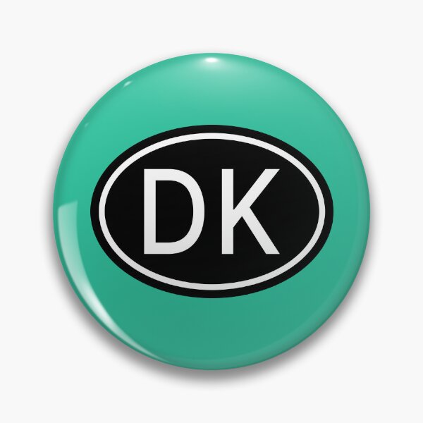 Item preview, DK Initials Monogram Oval White Letters designed and sold by Jeallan Designs.