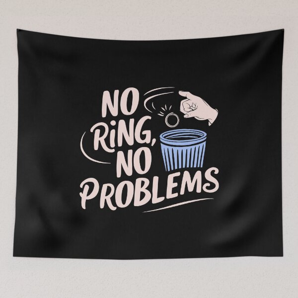 Item preview, No Ring Divorce Party single divorced dad aesthetic Gift designed and sold by w1ckerman.