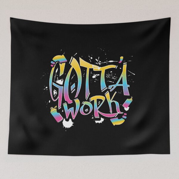 Item preview, ATEEZ atiny gotta work typography text Morcaworks kpop designed and sold by Morcawork.