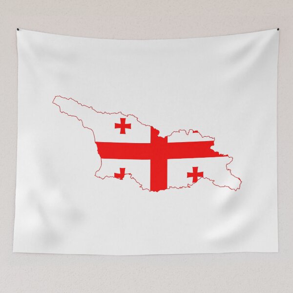 Item preview, Georgian flag 1 designed and sold by progmedia.