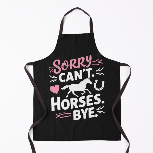 Item preview, "Sorry Can't, Horses Bye - Fun Equestrian Quote Design" designed and sold by Opheli-awould.