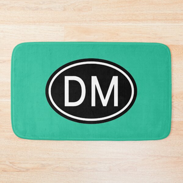 Item preview, DM Initials Monogram Oval White Letters designed and sold by Jeallan Designs.