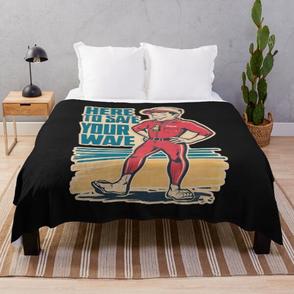 Item preview,  ''Here to Save Your Wave'' Funny Swim Couch Lifeguard T-Shirt designed and sold by Witty Shirts.
