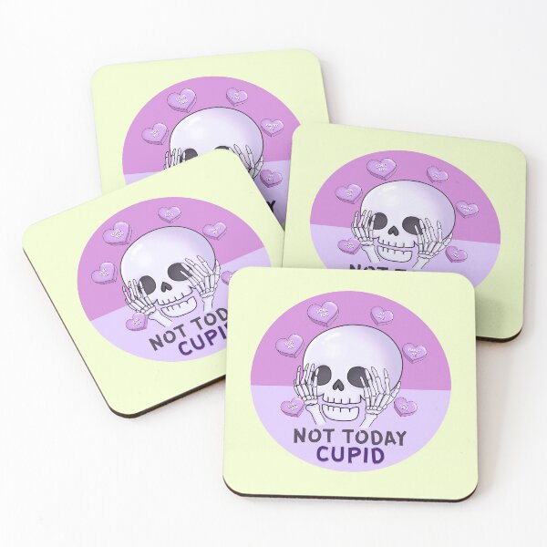 Item preview, Not Today Cupid skull designed and sold by franktact.