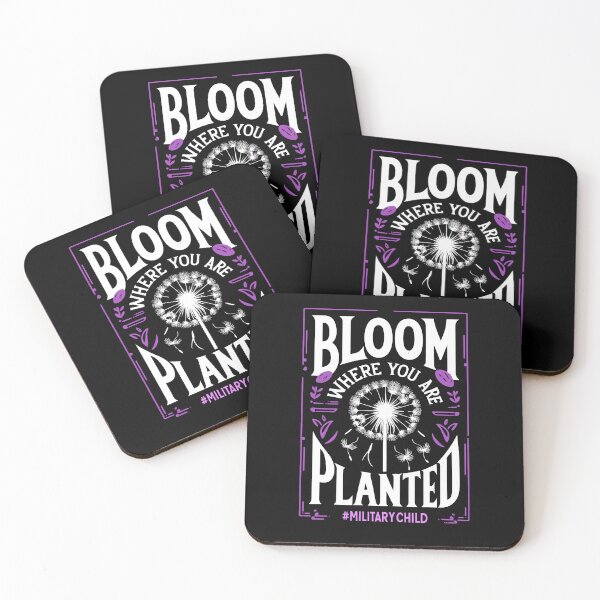 Item preview, Bloom Where You Are Planted Month of the Military Child designed and sold by Dressed For  Duty.