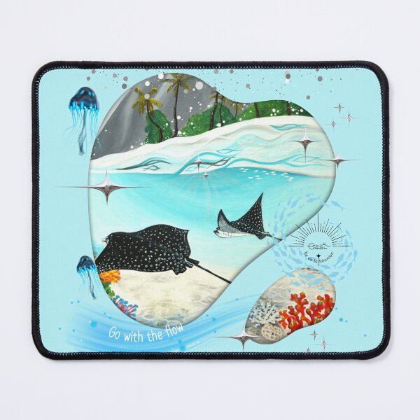 Item preview, Go with the flow, rays in the lagoon designed and sold by GabiVitryArt.