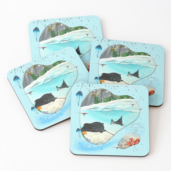 Item preview, Go with the flow, rays in the lagoon designed and sold by GabiVitryArt.