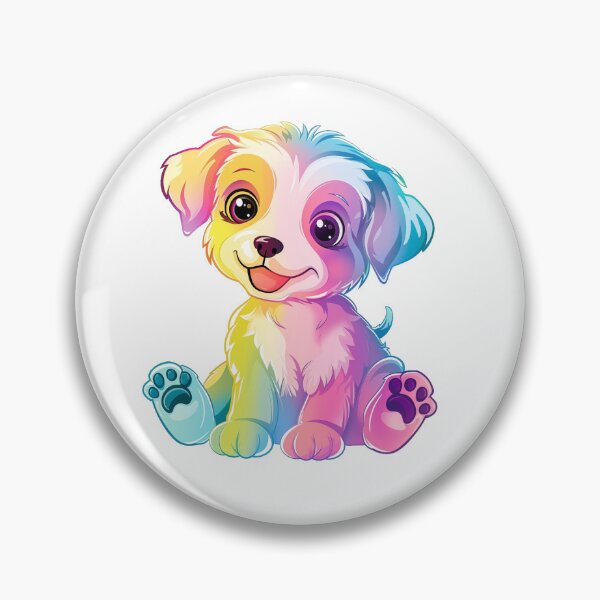 Item preview, Puppy colorful V1 designed and sold by Stickio.