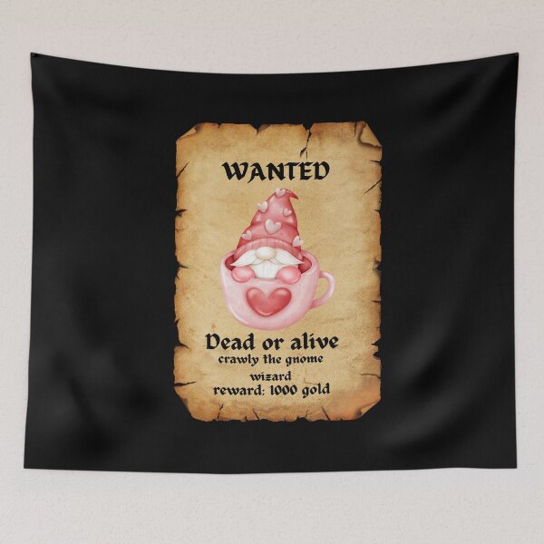 Item preview,  wanted poster gnomes wizard tiktok designed and sold by cloudzer0000.