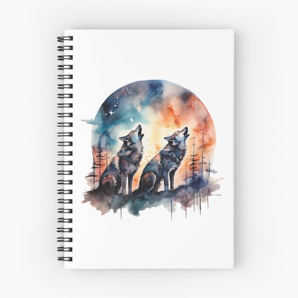 Item preview, Wolves and the Moon designed and sold by Pixel-Pulse-.