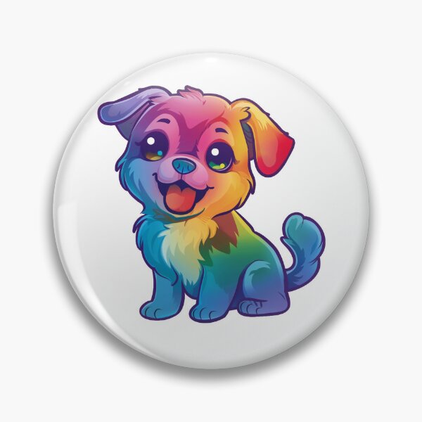 Item preview, Puppy colorful V4 designed and sold by Stickio.