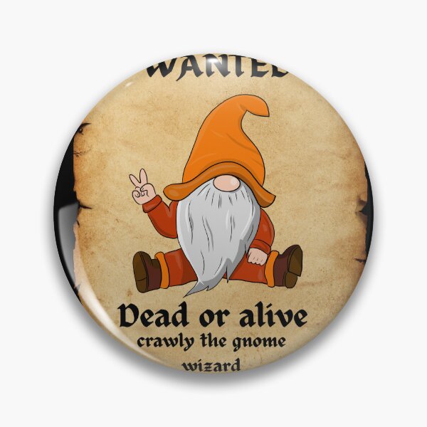 Item preview, wanted poster gnomes wizard tiktok pt2 designed and sold by cloudzer0000.
