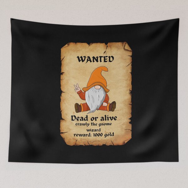Item preview, wanted poster gnomes wizard tiktok pt2 designed and sold by cloudzer0000.
