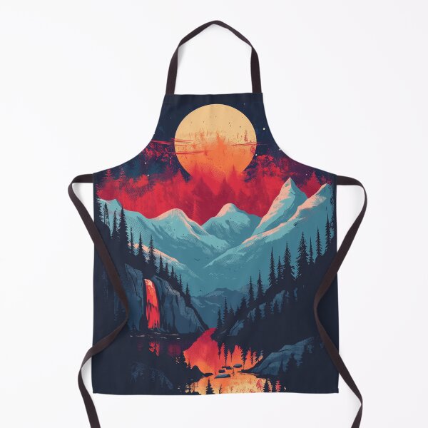 Item preview, Moonlight and Nature At Night Mountains Forest Scenery designed and sold by SayItWithYours.
