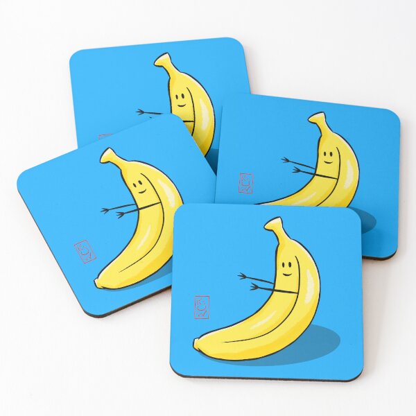 Item preview, Funny Banana - Banana Sit Ups - Cute Banana Blue designed and sold by katwuArt.