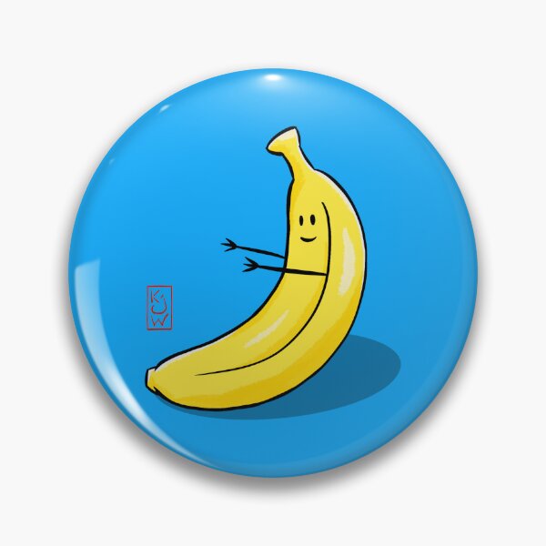 Item preview, Funny Banana - Banana Sit Ups - Cute Banana Blue designed and sold by katwuArt.