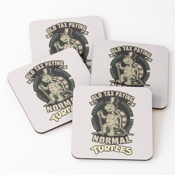 Item preview, ''Old Tax Paying Normal Turtles'' Funny Real Life Ninja Turtles T-Shirt designed and sold by Witty Shirts.