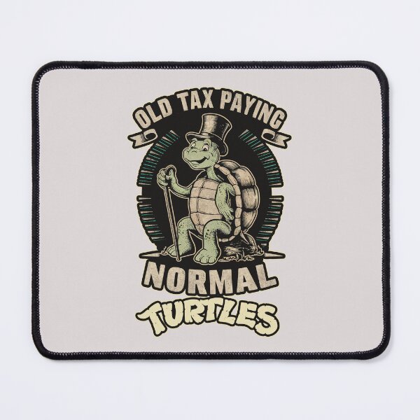 Item preview, ''Old Tax Paying Normal Turtles'' Funny Real Life Ninja Turtles T-Shirt designed and sold by Witty Shirts.