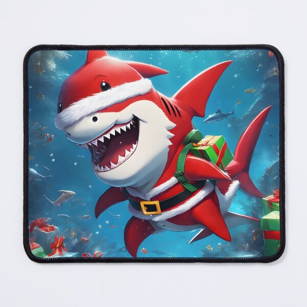 Item preview, Fun "Anime Shark in Santa Claus Costume" Design - Perfect for Holiday Cheer designed and sold by InwzaDesign.