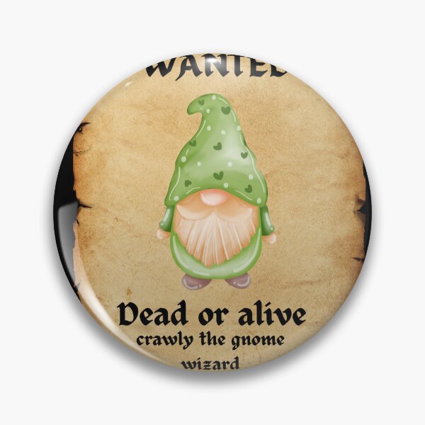 Item preview, wanted poster gnomes wizard tiktok pt4 designed and sold by cloudzer0000.
