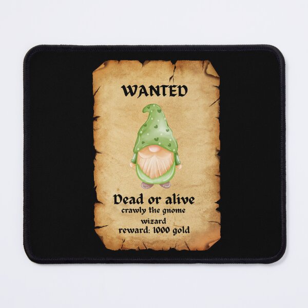 Item preview, wanted poster gnomes wizard tiktok pt4 designed and sold by cloudzer0000.