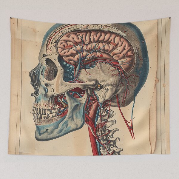Item preview, Vintage Anatomy Art Medical Poster designed and sold by nomiraclehere.