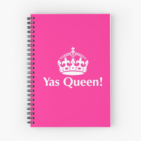 Item preview, Yas Queen! White Slogan, with a crown above it. designed and sold by Foundry88.