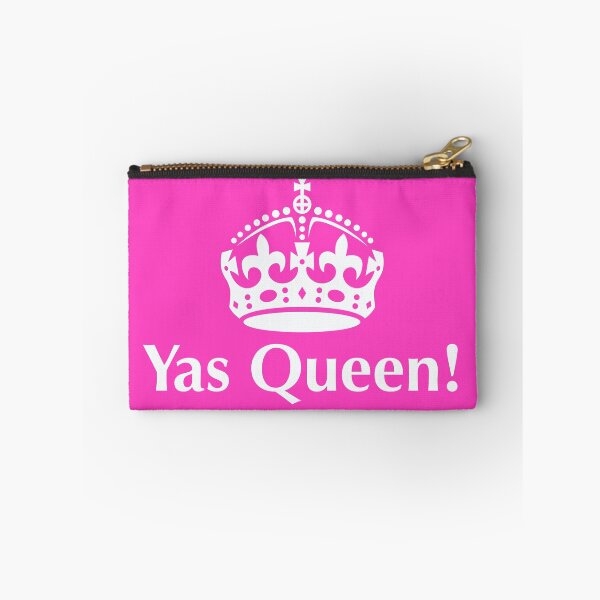 Item preview, Yas Queen! White Slogan, with a crown above it. designed and sold by Foundry88.