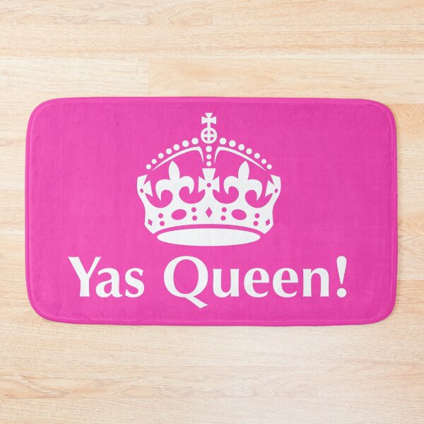 Item preview, Yas Queen! White Slogan, with a crown above it. designed and sold by Foundry88.