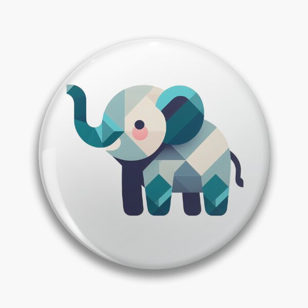 Item preview, Geometric Elephant Majesty - Modern Abstract Art designed and sold by 3MillsDesign.