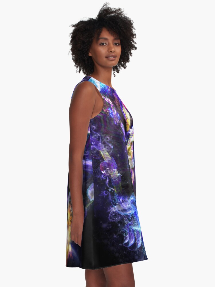 Alternate view of Balancing Duality A-Line Dress