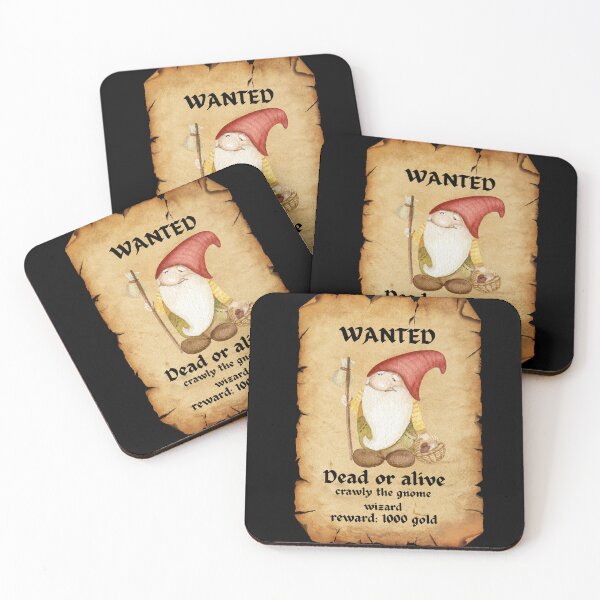 Item preview, wanted poster gnomes wizard tiktok pt6 designed and sold by cloudzer0000.