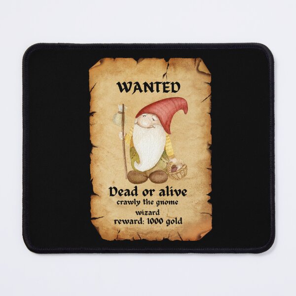 Item preview, wanted poster gnomes wizard tiktok pt6 designed and sold by cloudzer0000.
