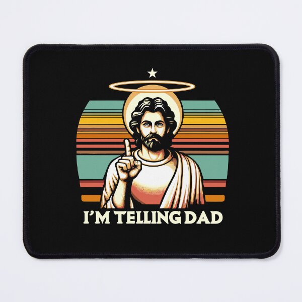 Item preview, Vintage Jesus I'm Telling Dad Funny Religious Christian designed and sold by Dressed For Duty.