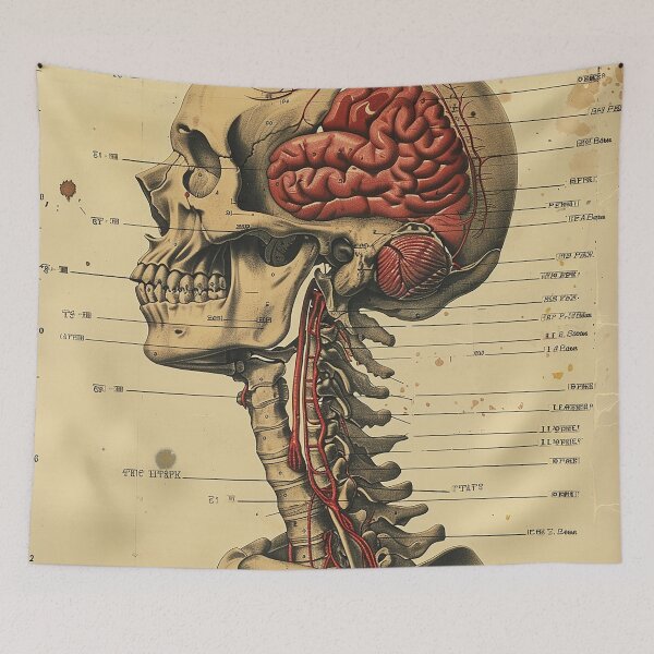 Item preview, Vintage Anatomy Art Medical Poster designed and sold by nomiraclehere.