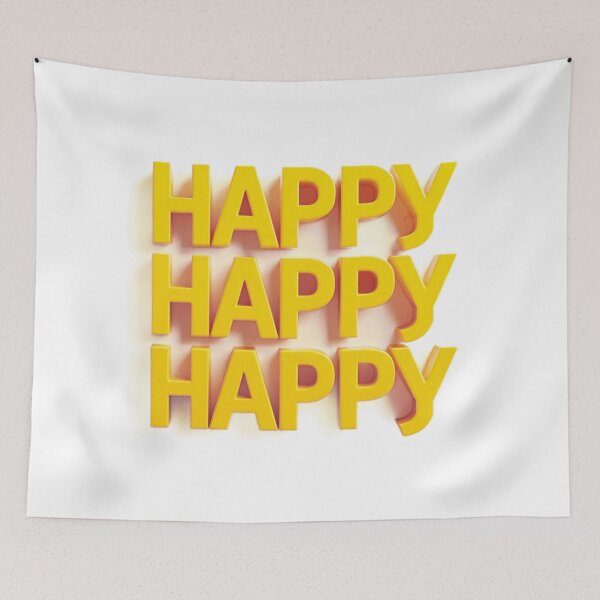 Item preview, Inscription happy happy happy designed and sold by MyNiceDesigns.