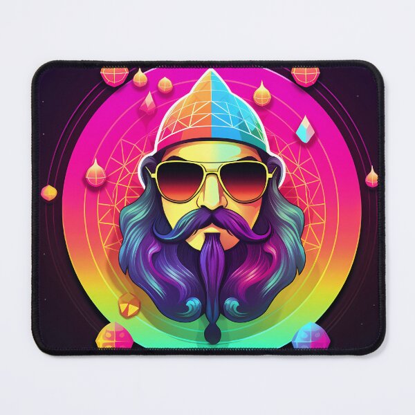 Item preview, “Crypto Futuristic Psychedelic Portrait” designed and sold by Art-Vortex-fr.