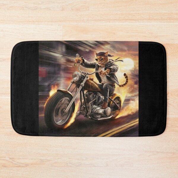 Item preview, Cat riding a motorcycle designed and sold by Art-Design-EM.