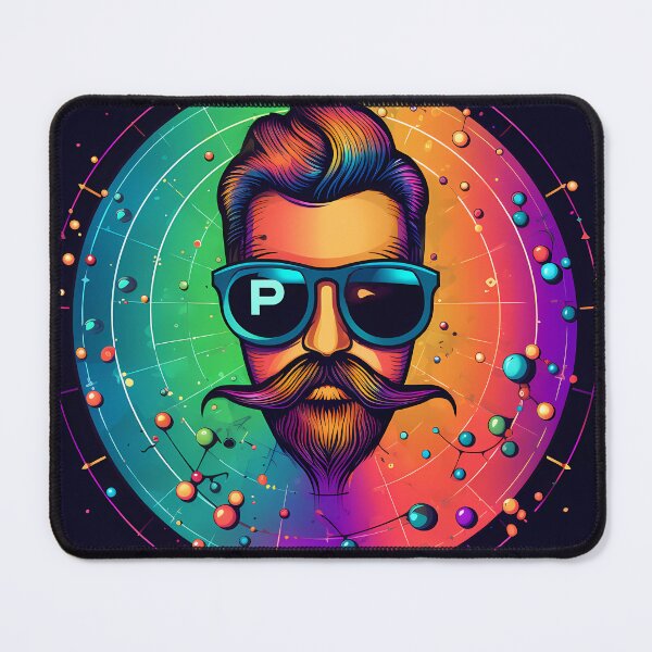 Item preview, “Crypto Futuristic Psychedelic Portrait” designed and sold by Art-Vortex-fr.