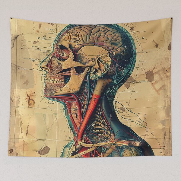 Item preview, Vintage Anatomy Art Medical Poster designed and sold by nomiraclehere.