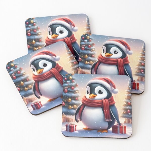 Item preview, Adorable "Cute Anime Santa Penguin" Design - Perfect for Holiday Cheer designed and sold by InwzaDesign.