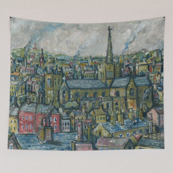 Item preview, Blackburn Cathedral , Oil on Board designed and sold by Luke Bailey.
