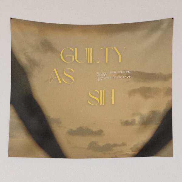 Item preview, guilty as sin taylor swift poster, sticker designed and sold by Daylight Co Creatives.