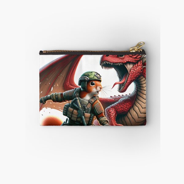 Item preview, Redcon in military uniform fighting with red dragon designed and sold by Redcon-fantasy.