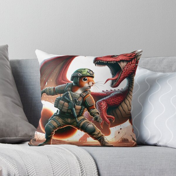 Item preview, Redcon in military uniform fighting with red dragon designed and sold by Redcon-fantasy.