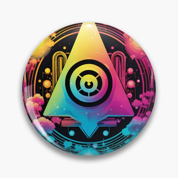Item preview, “Psychedelic Triangle: Futuristic Crypto” designed and sold by Art-Vortex-fr.