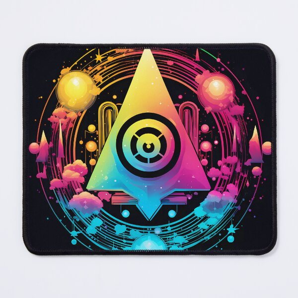 Item preview, “Psychedelic Triangle: Futuristic Crypto” designed and sold by Art-Vortex-fr.